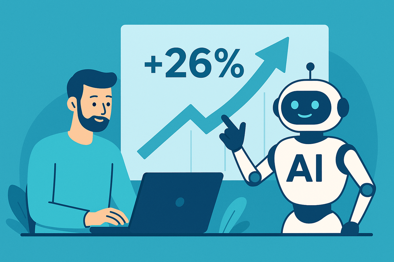 AI in Software Development: 26% Productivity Increase